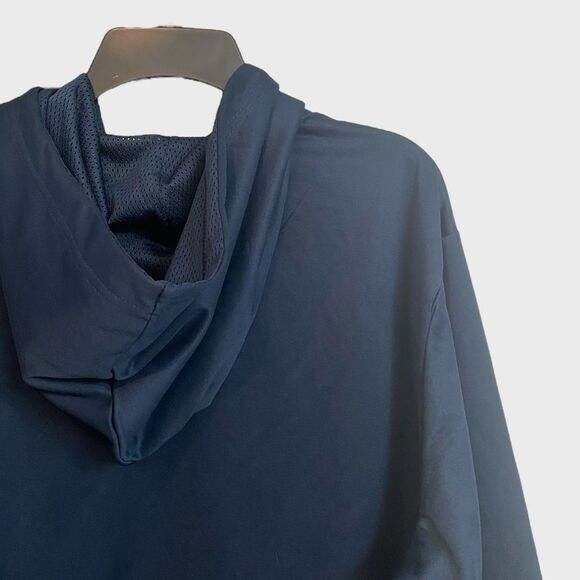 FCB Barcelona Soccer Club Pullover Hoodie Men's Size XL Blue Lightweight Pockets - Picture 12 of 16